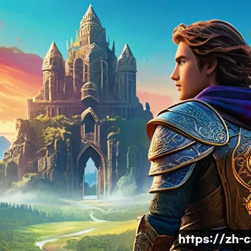 중국어 만화와 웹툰 추천 - A dynamic fantasy adventure scene set in a richly detailed magical world, featuring a young heroic p...